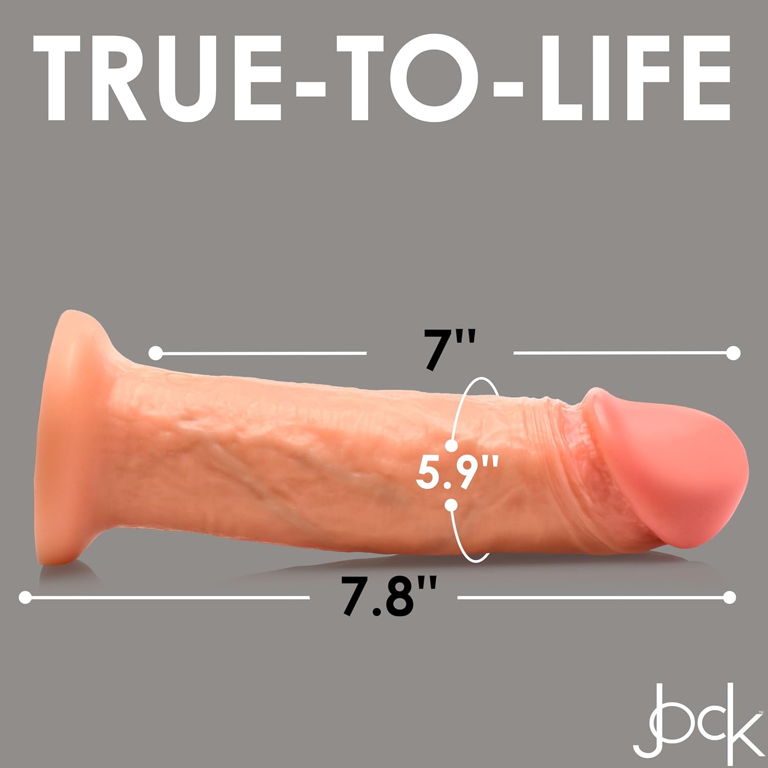 JOCK 8" SLCN DILDO LIGHT