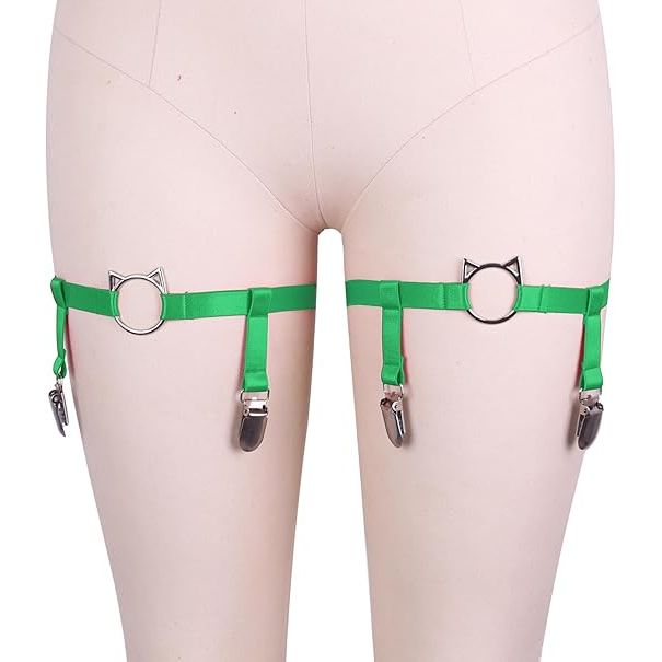 GARTERS ELASTIC BLACK O/S