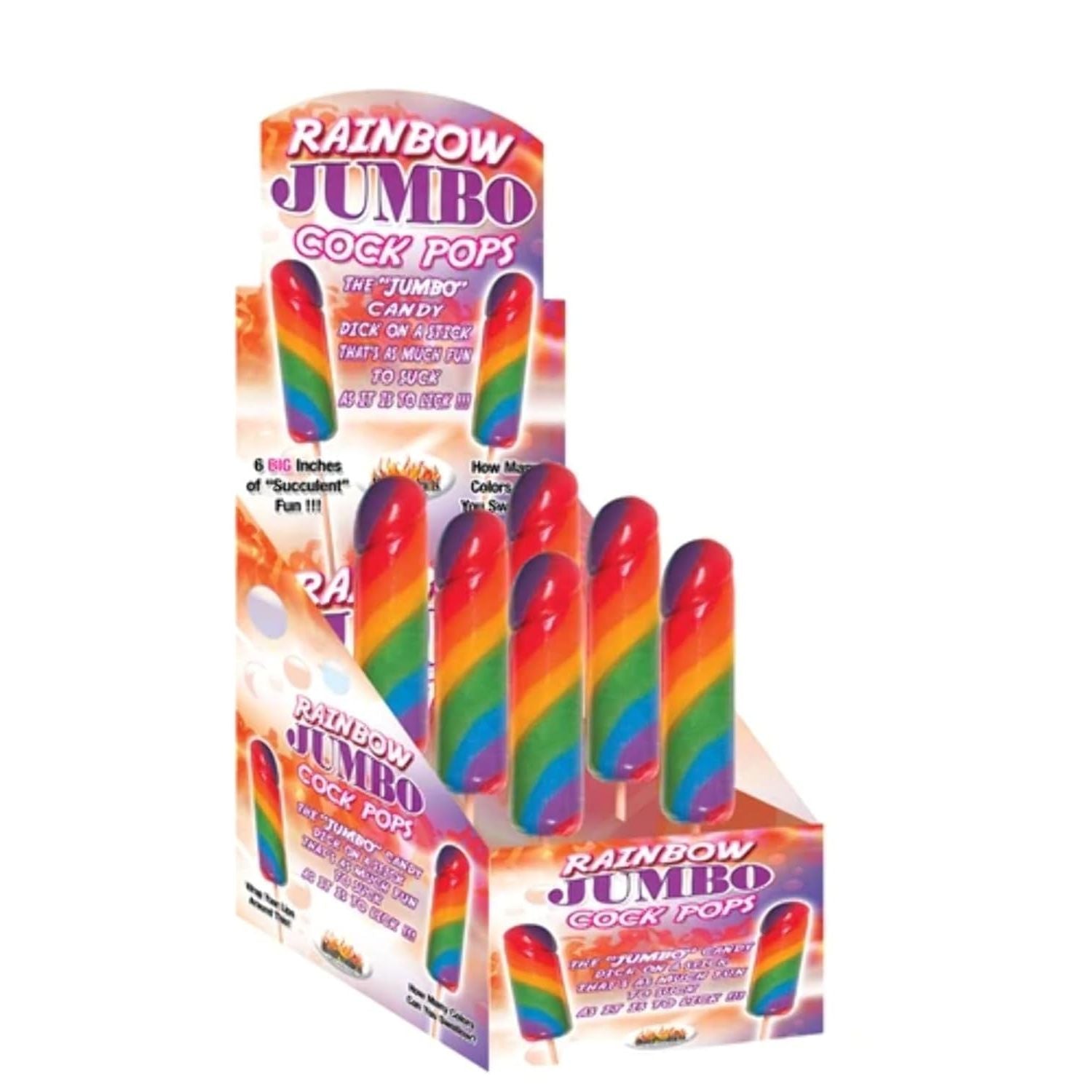 JUMBO RAINBOW COCK POP (6)