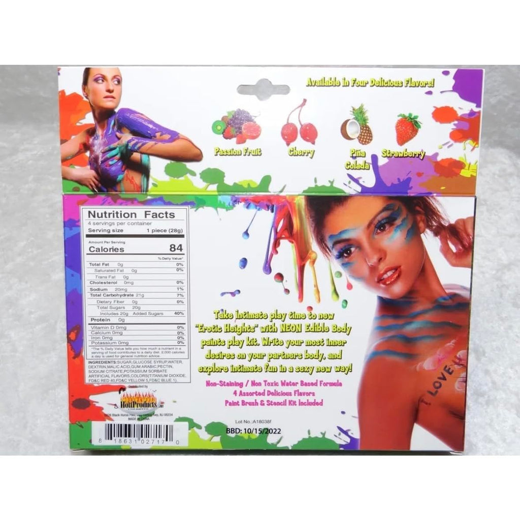 EDIBLE BODY PLAY PAINTS