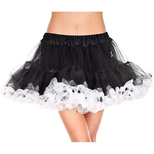 PETTICOAT BLK/WHT