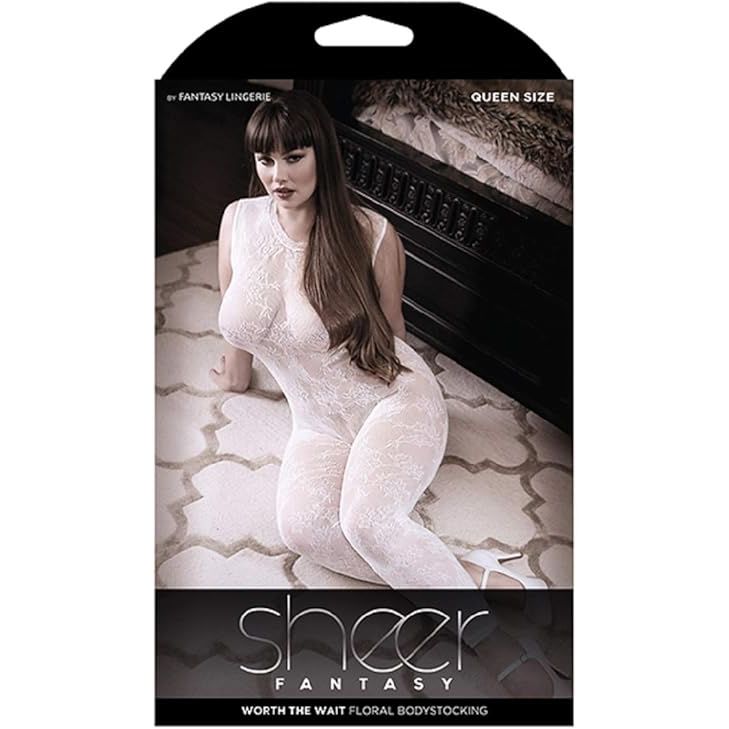 LACE EDGE BDYSTKNG QN WHITE