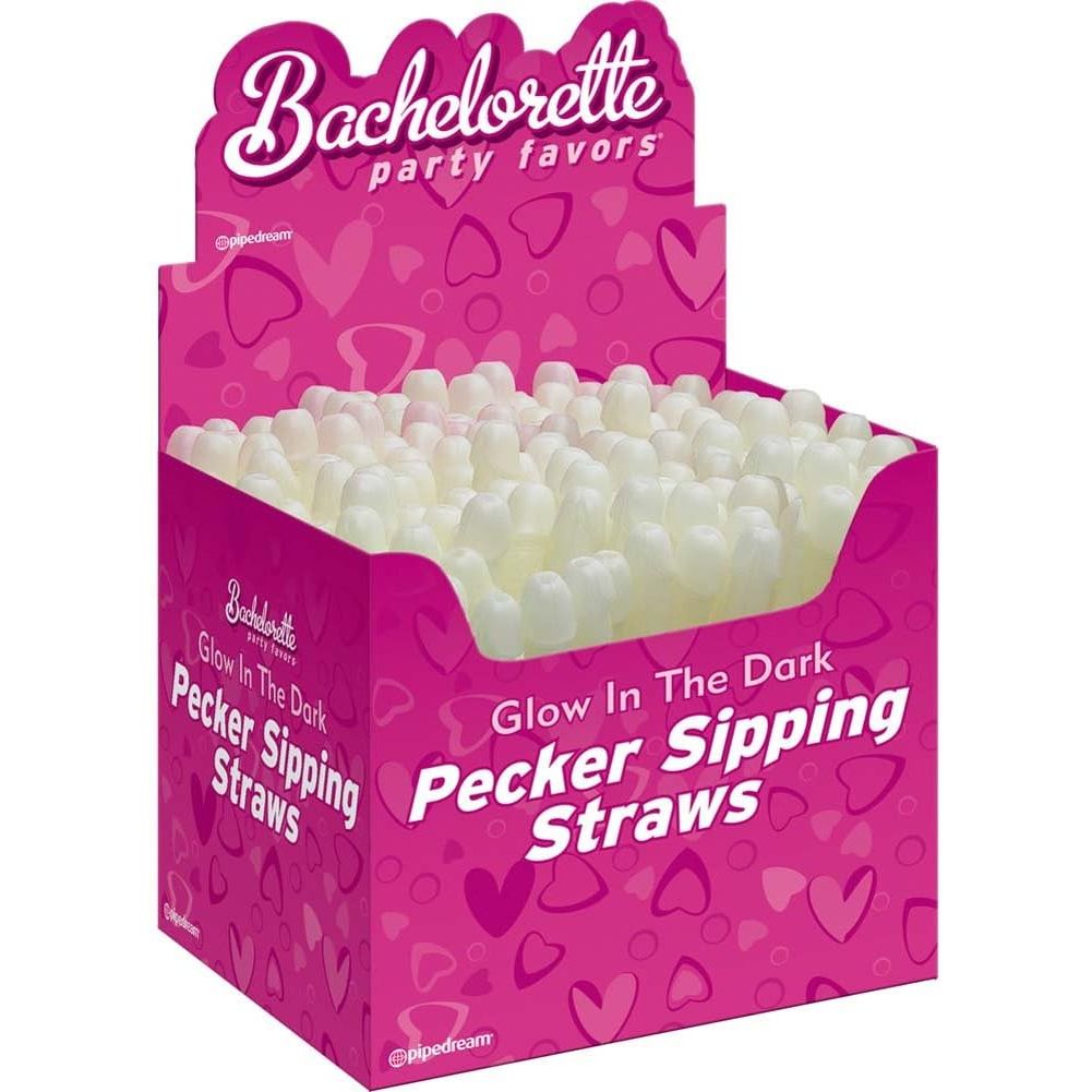 PARTY PECKER GLOW STRAWS (144)