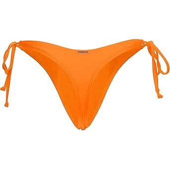 SPLIT CROTCH THONG ORANGE LRG