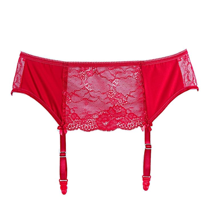 MICROFIBER GARTER SKIRT RED