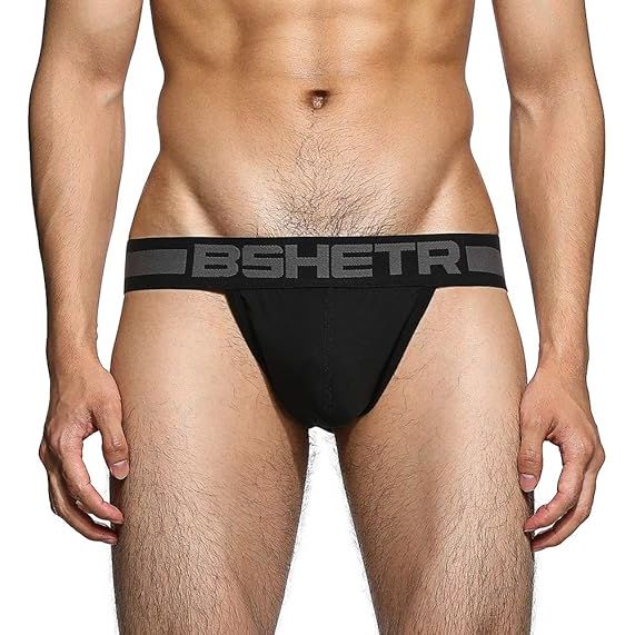 BLACK JOCKSTRAP LRG