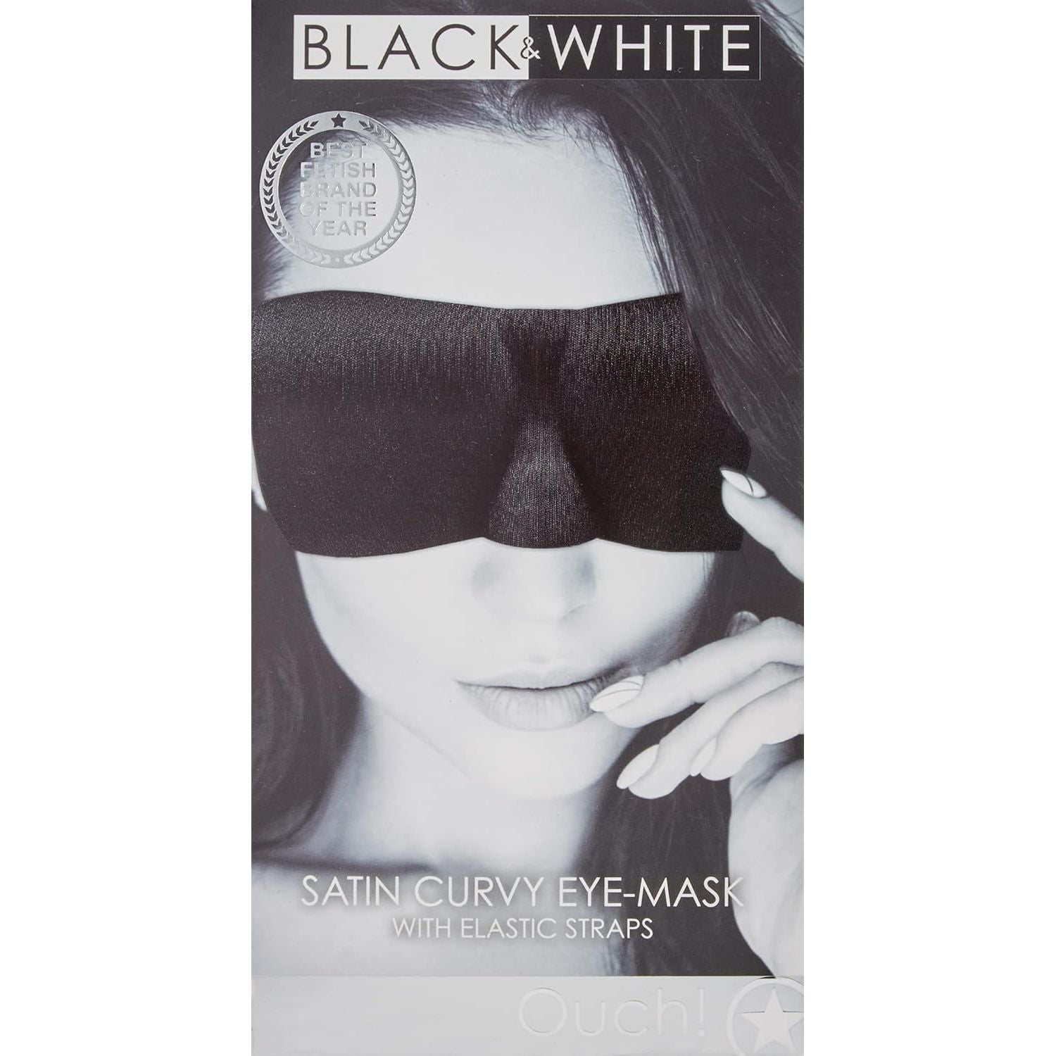OUCH! STN CURVY EYE MASK BLK