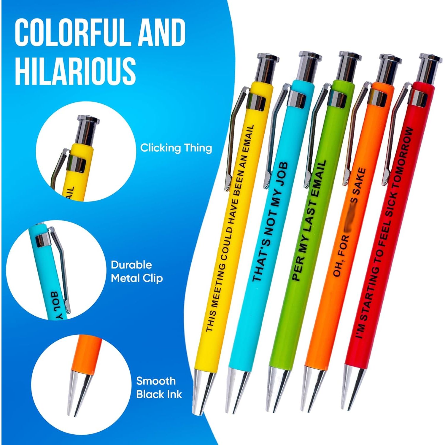 OFFENSIVE OFFICE PENS 5pk