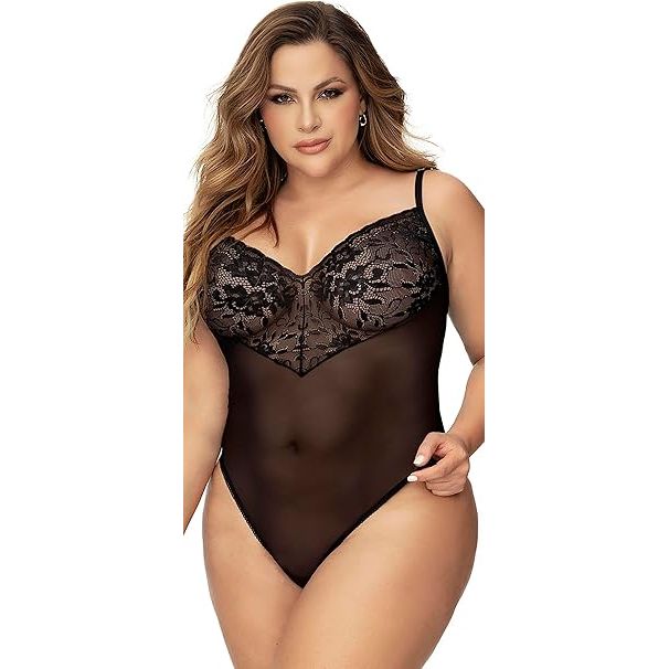 BODY SUIT BLACK 3/4X