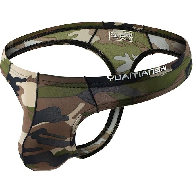 MEN'S MESH CAMO THONG LG