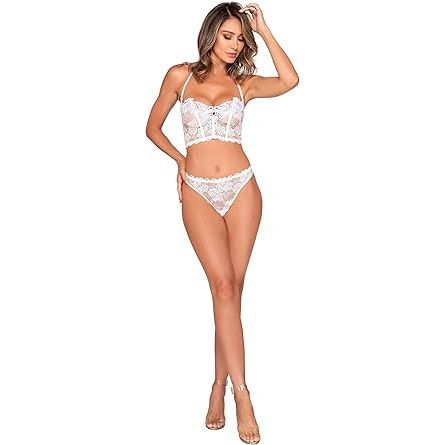 BUSTIER & G-STRING WHITE