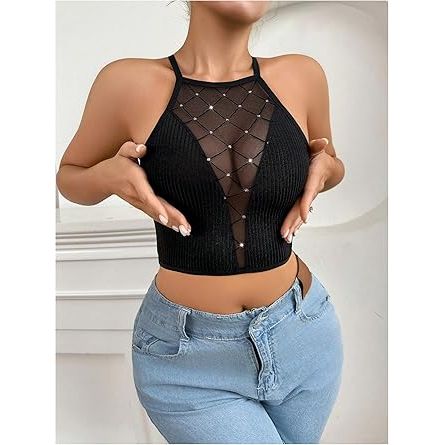CRISS CROSS BRA RHNSTONE