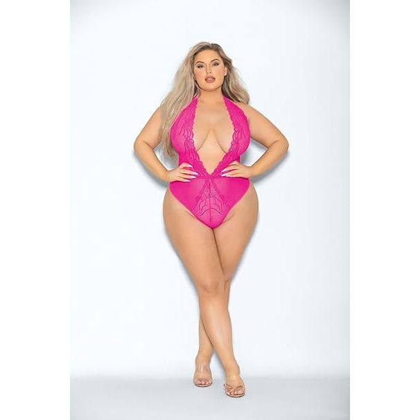 NEON PINK TEDDY QUEEN