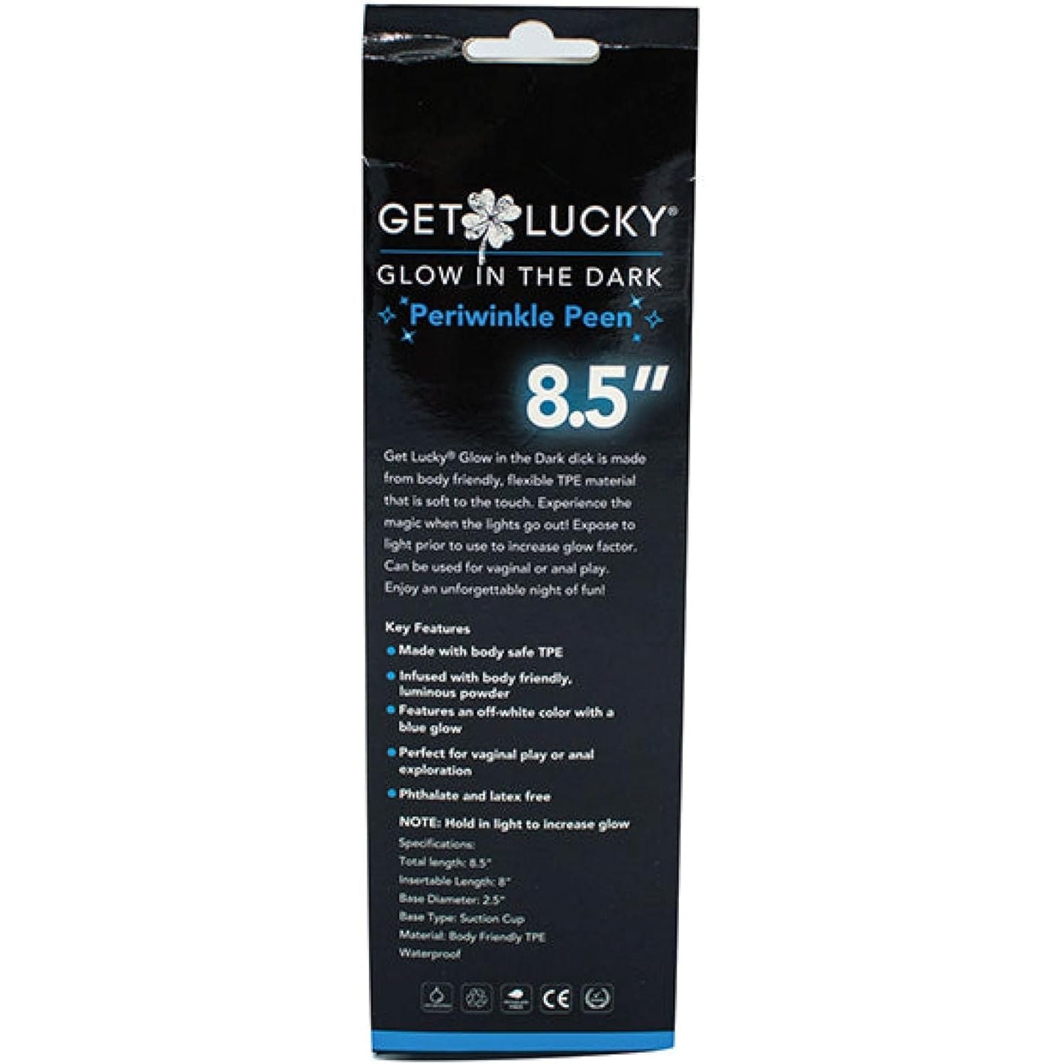 GET LUCKY 8.5" GLOW PERIWNKL