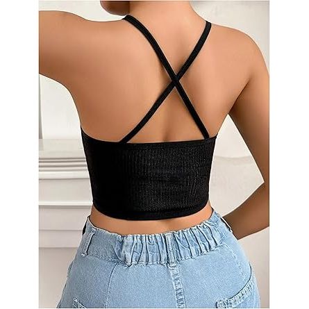 CRISS CROSS BRA RHNSTONE