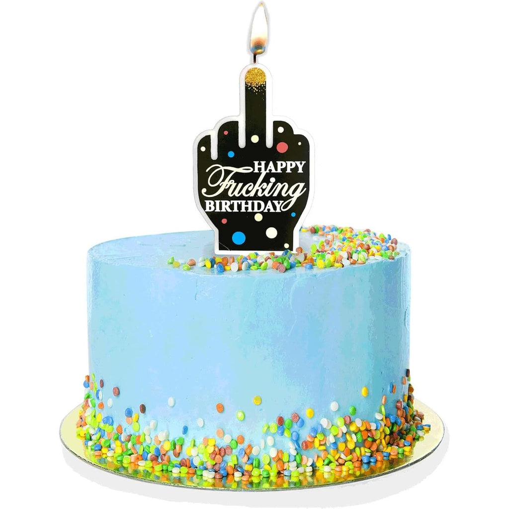 HAPPY F'ING B-DAY FU FNGR CNDL