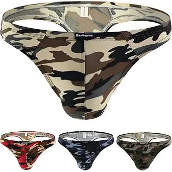 MEN'S MESH CAMO THONG MED