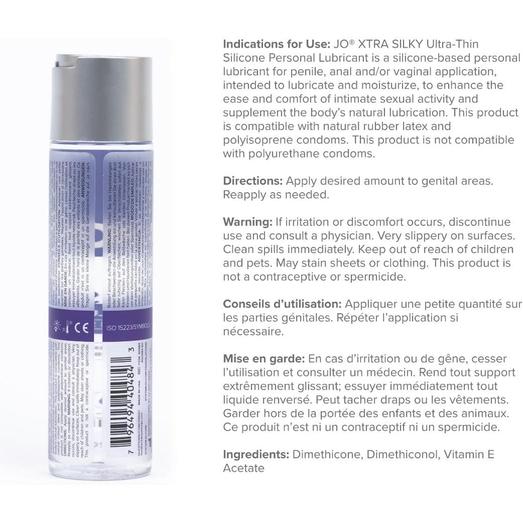 JO XTRA SILKY 1oz SLCN LUBE