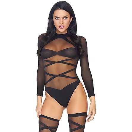 LONG SLVE KEYHL TEDDY S/M BLK