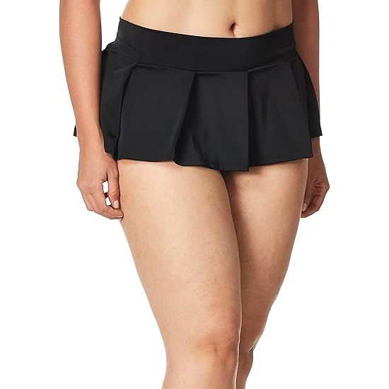 PLEATED SKIRT BLK M/L