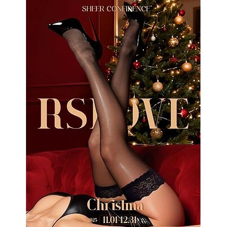 THIGH HIGH LACE TOP BLACK