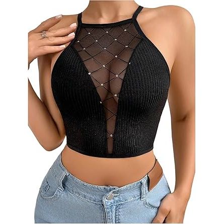 CRISS CROSS BRA RHNSTONE