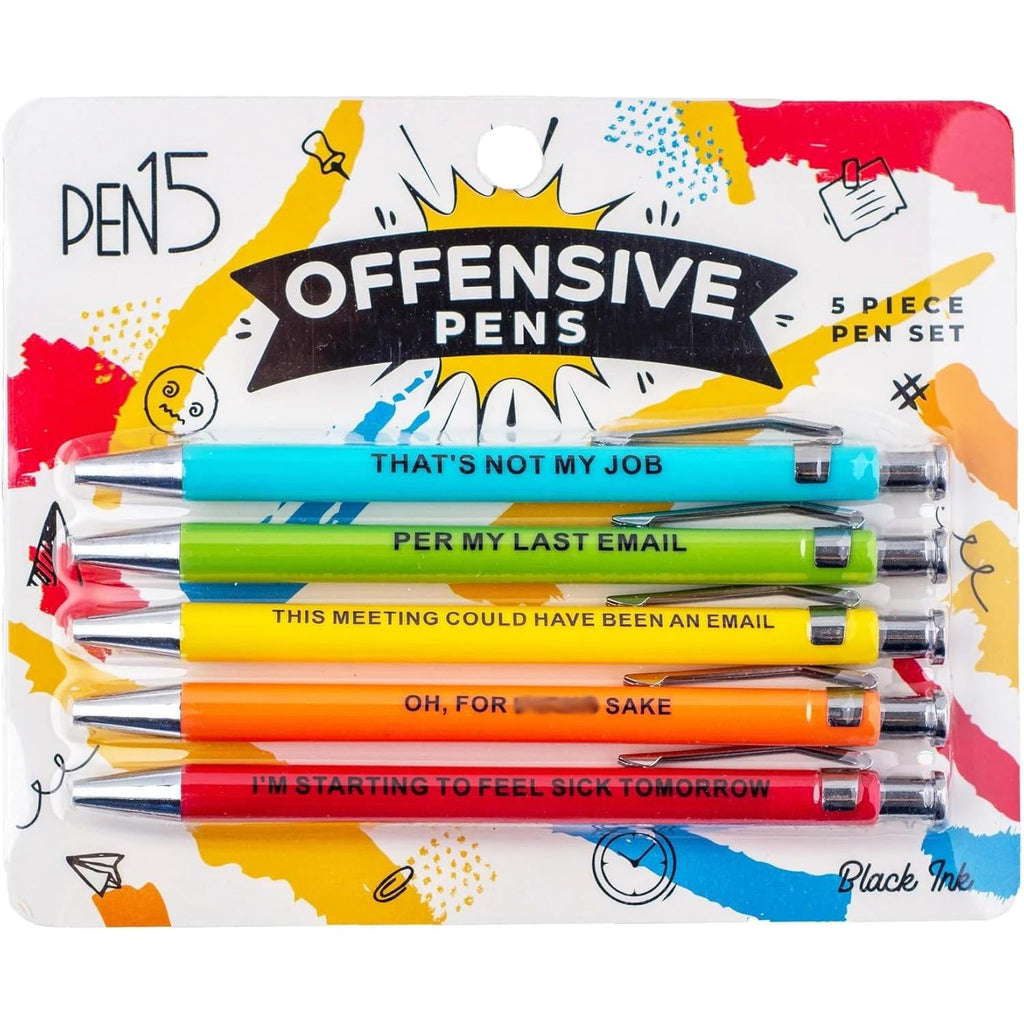 OFFENSIVE OFFICE PENS 5pk