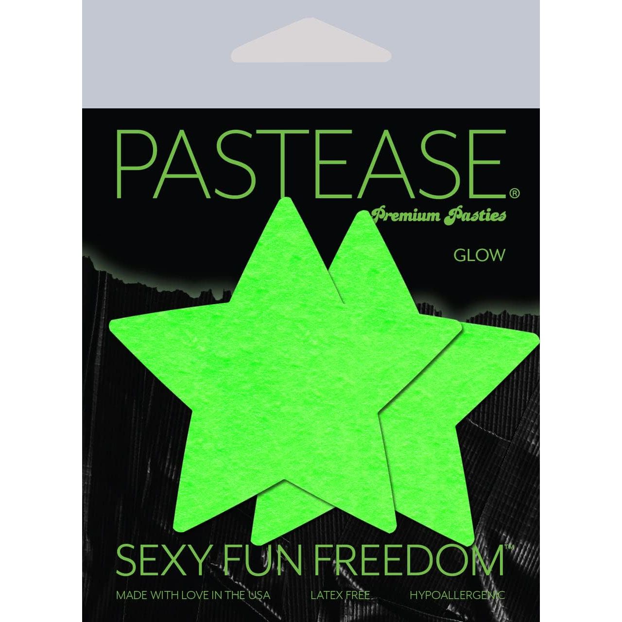 GLOW STAR PASTIES GREEN