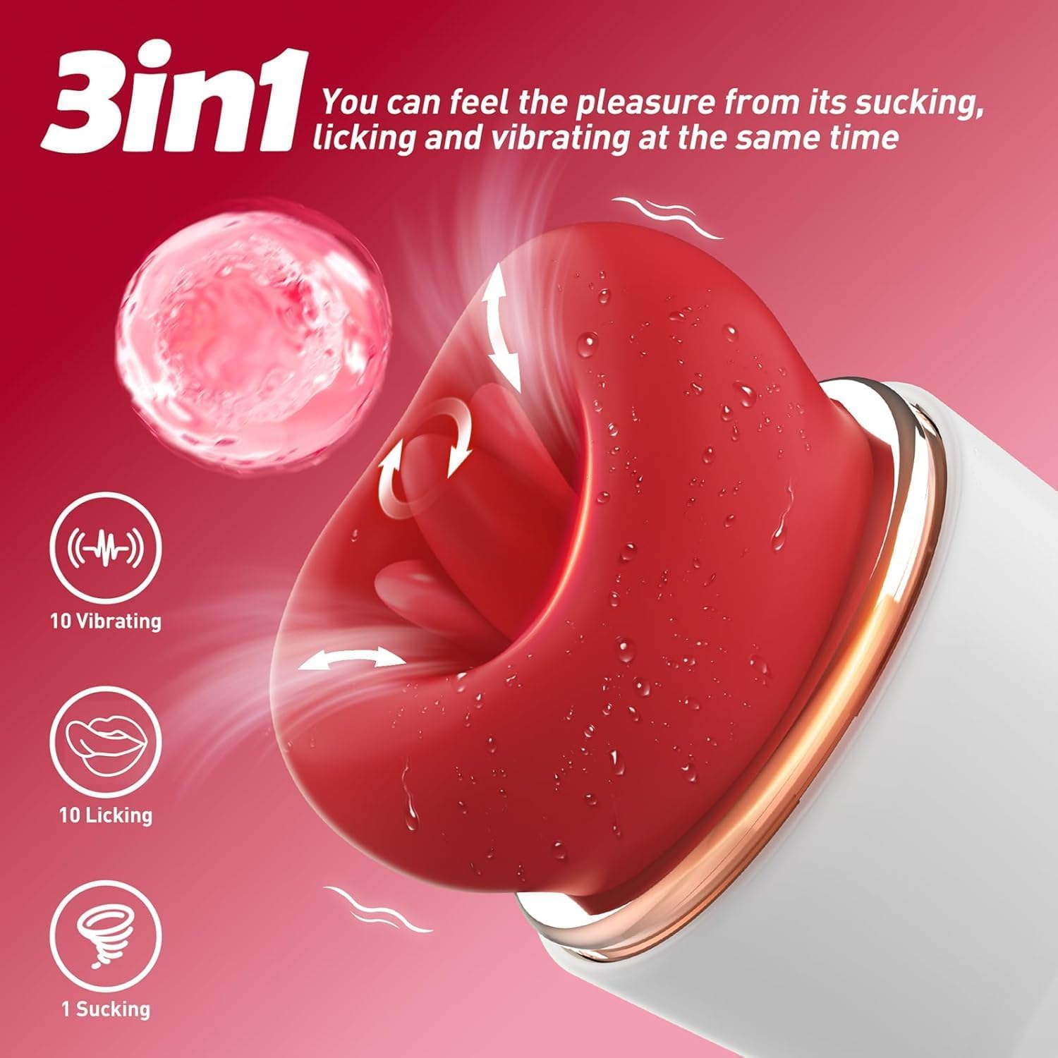 BIG LIPS SUCTION/LICKING RED