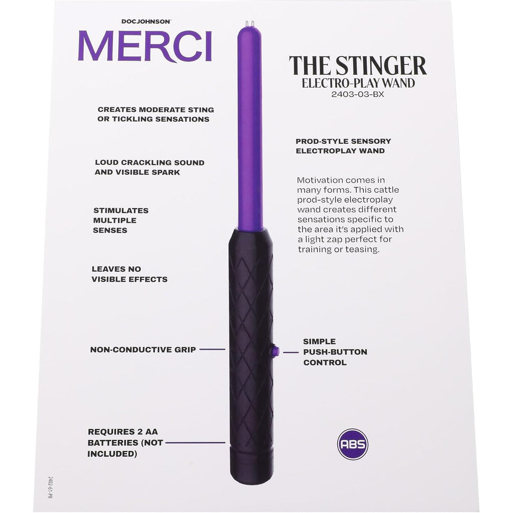 MERCI THE STINGER WND BLK/VLT