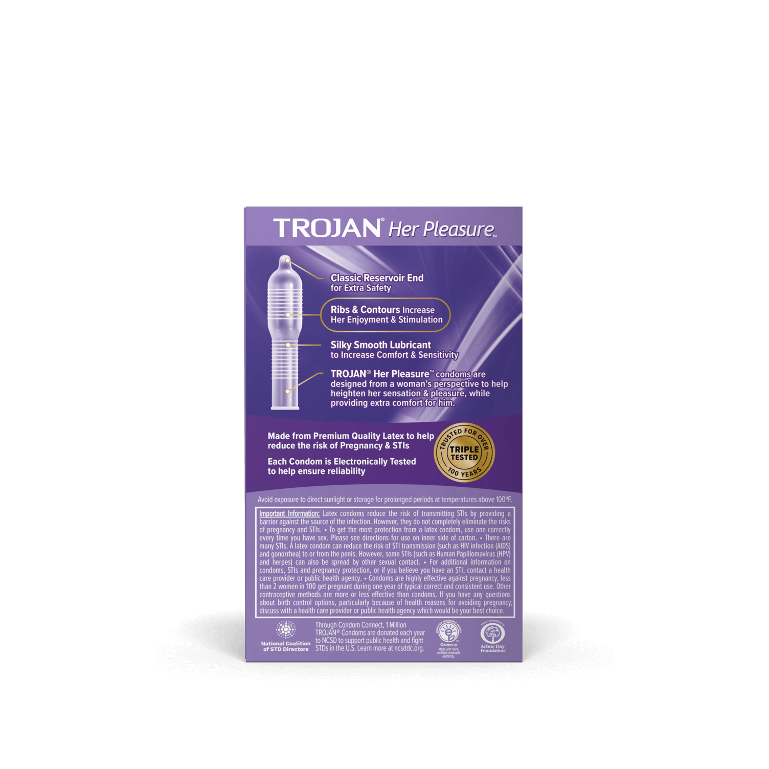 TROJAN HER PLEASURE 3 pk