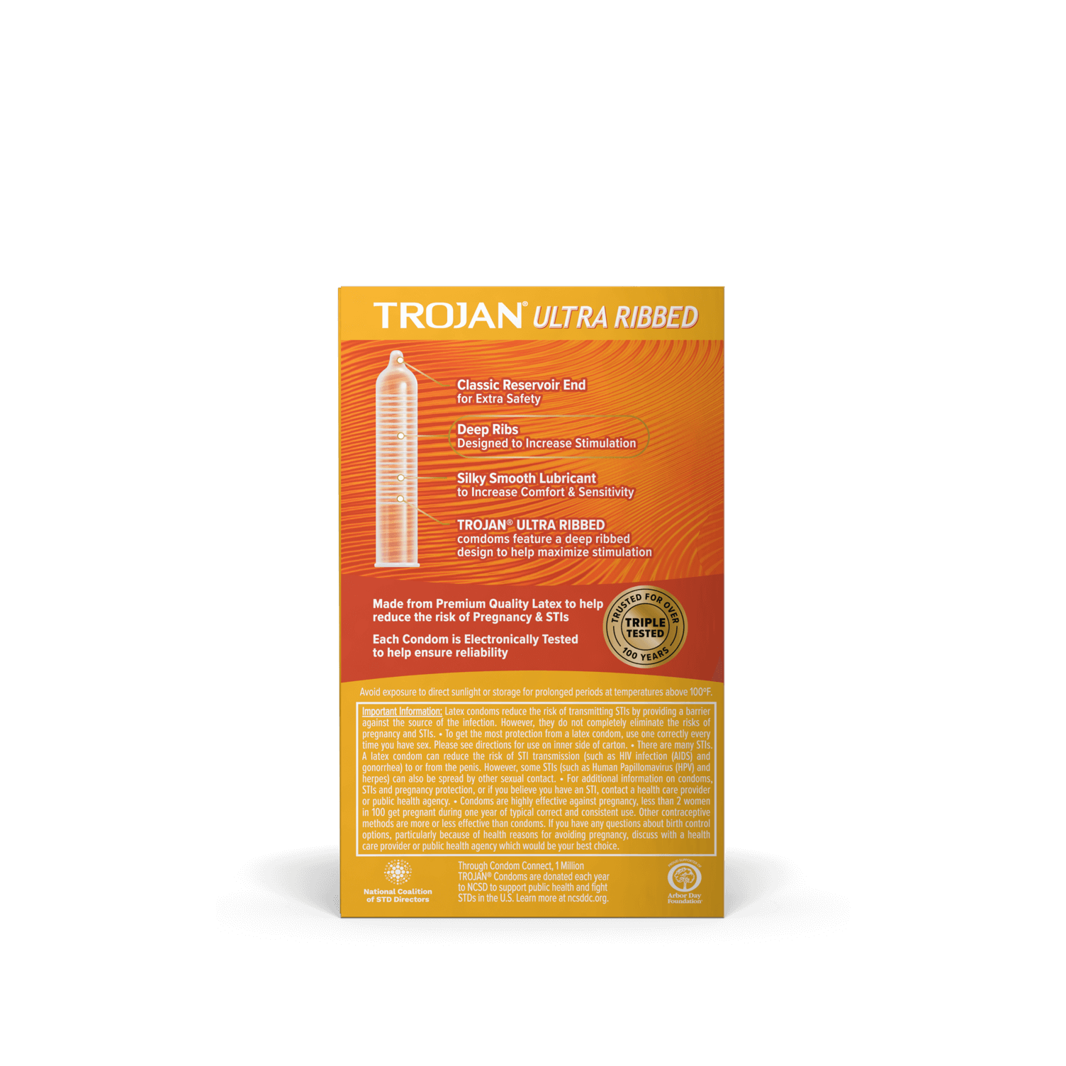 TROJAN RIBBED CONDOMS