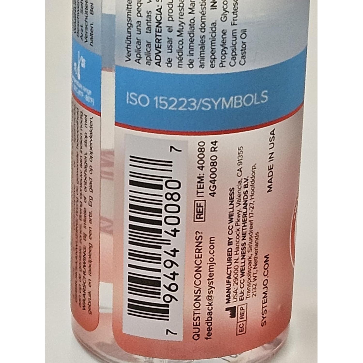SYSTEM JO H20 WARMING 2 OZ