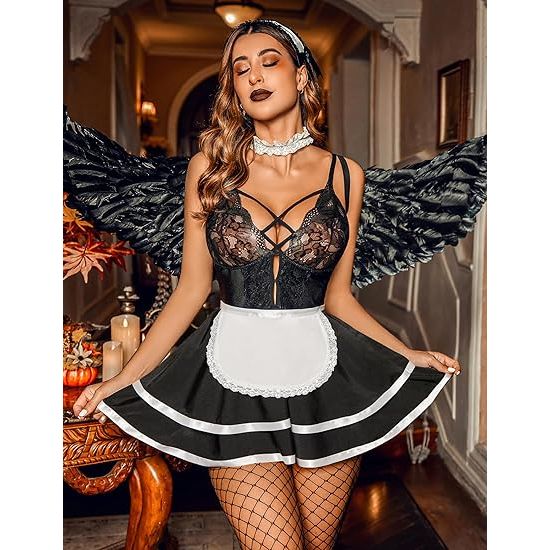 BABY DOLL CAMARERA BLK SM