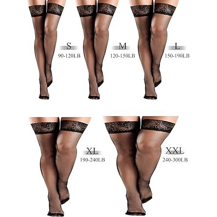 THIGH HIGH STAY UP FISHNET BLACK