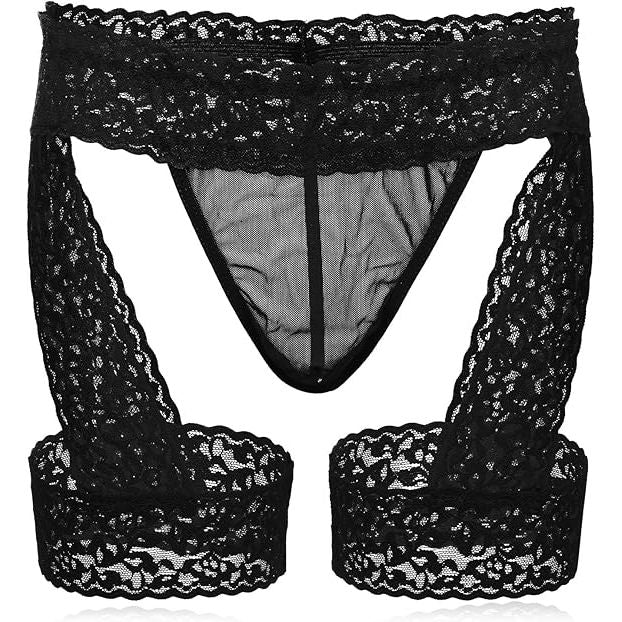 GTRBLT/PANTY/GRTRS BLK SM