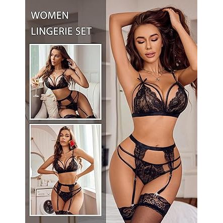 LACE TEDDY W/GRTRS WINE O/S