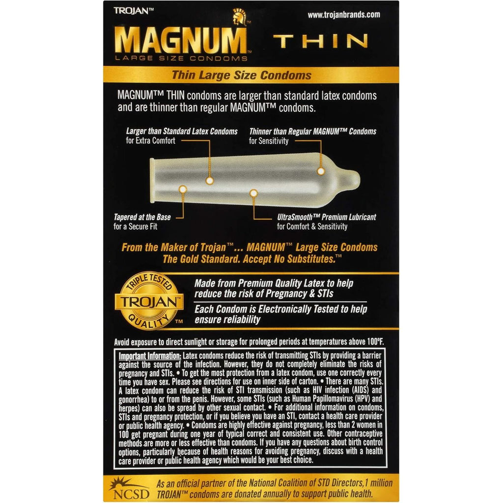 TROJAN MAGNUM THIN 12pk
