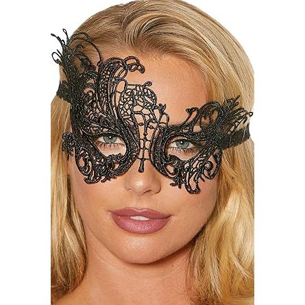 VENICE MASK EMBROIDERED BLK