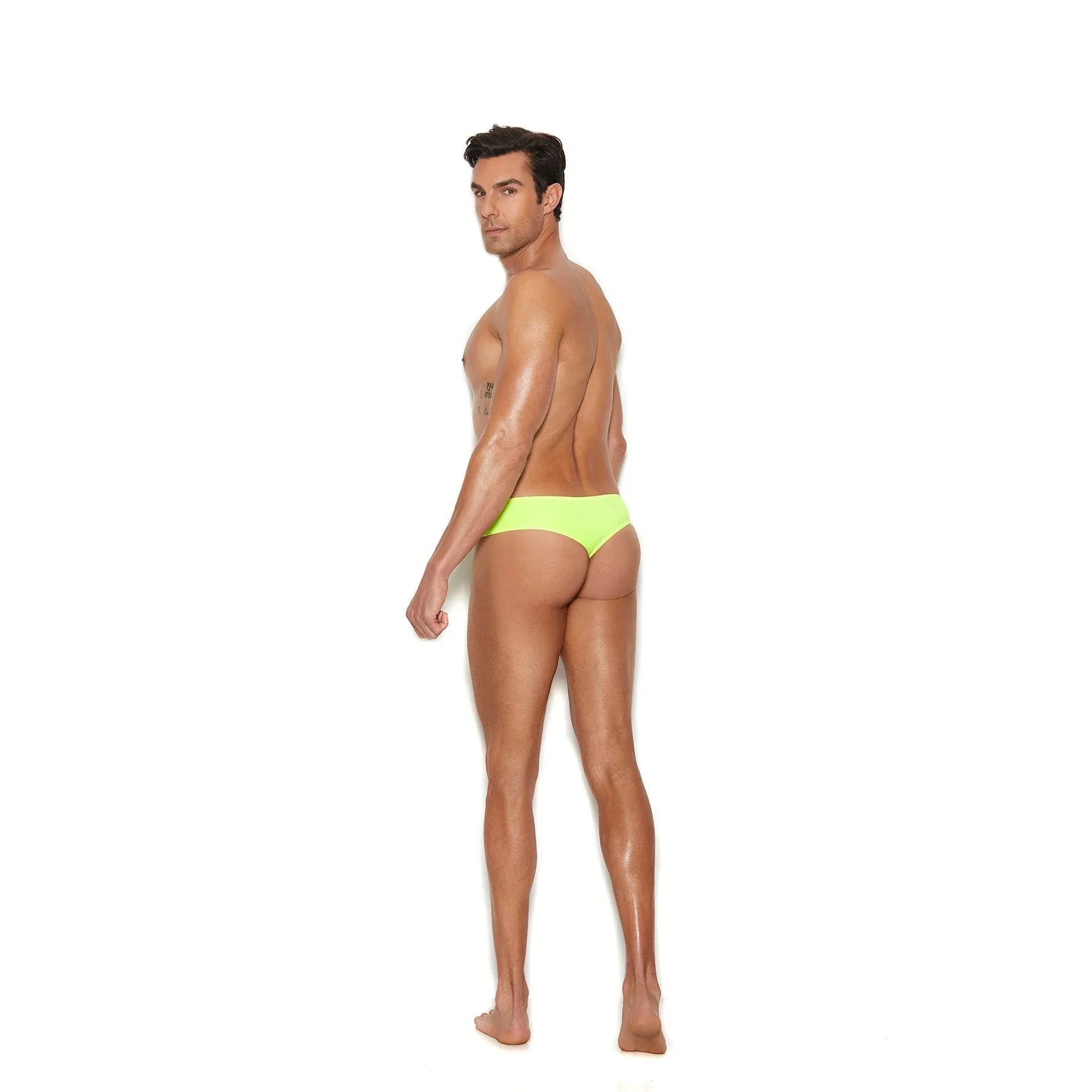 MEN'S THNG BCK BRIEF L/XL GRN