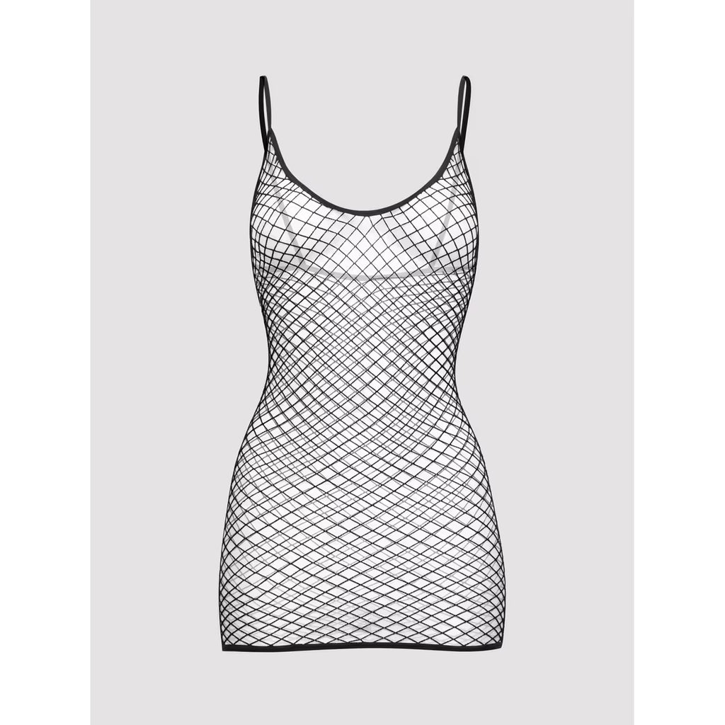 FSHNT/LACE MINI DRESS QN BLK