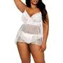 BABYDOLL & PANTY QN WHITE