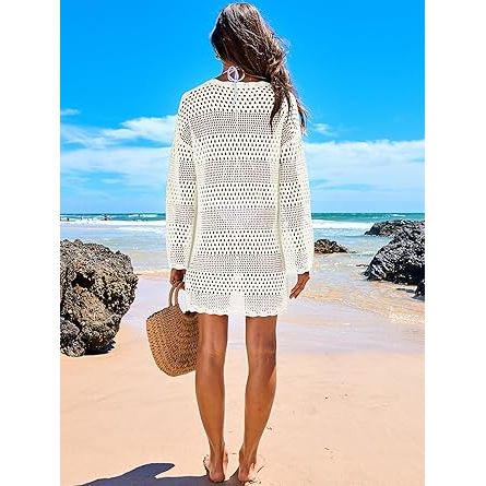 SWIMWEAR CVR UP LNG SLV L/XL