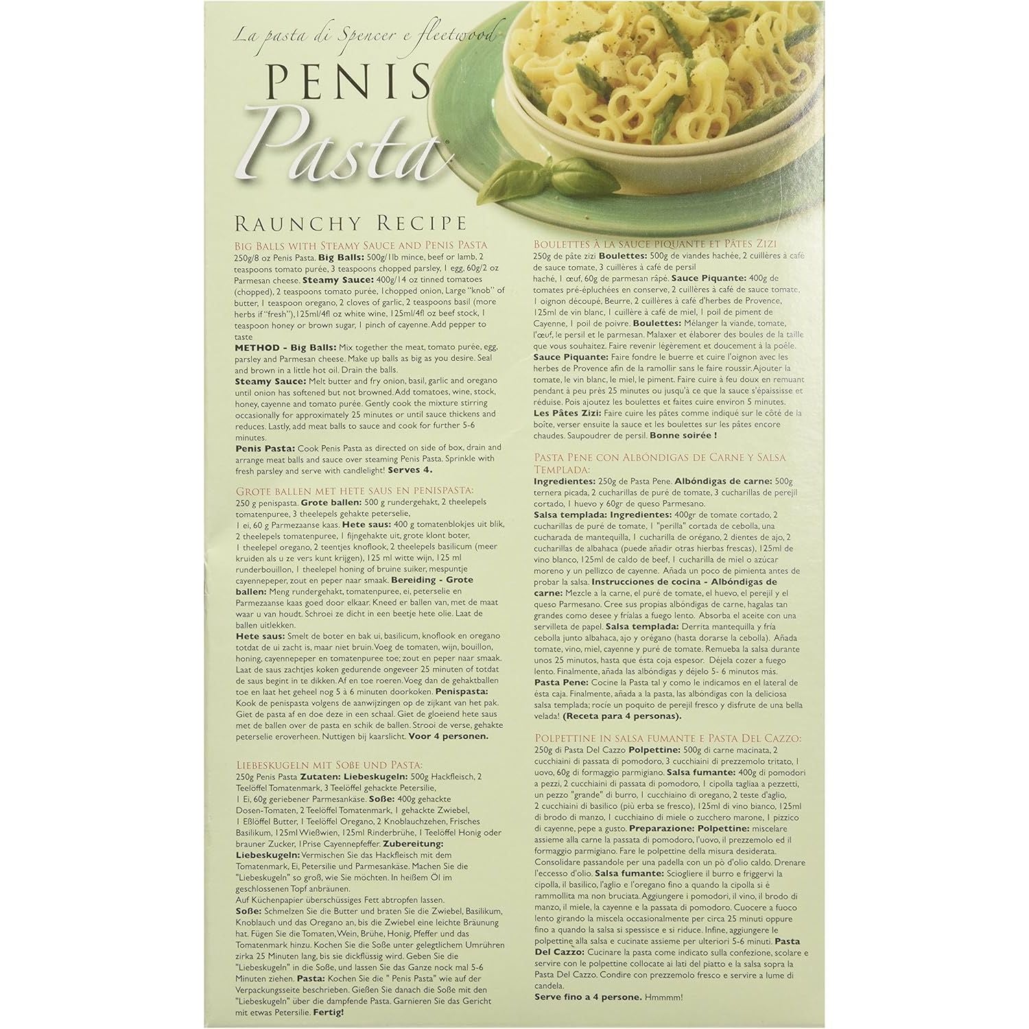 PENIS SHAPED PASTA OMG