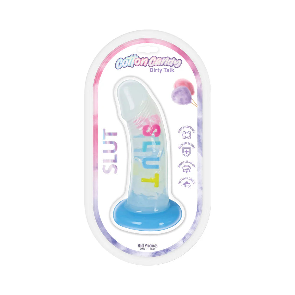 COTTON CANDY 6" SLUT DILDO