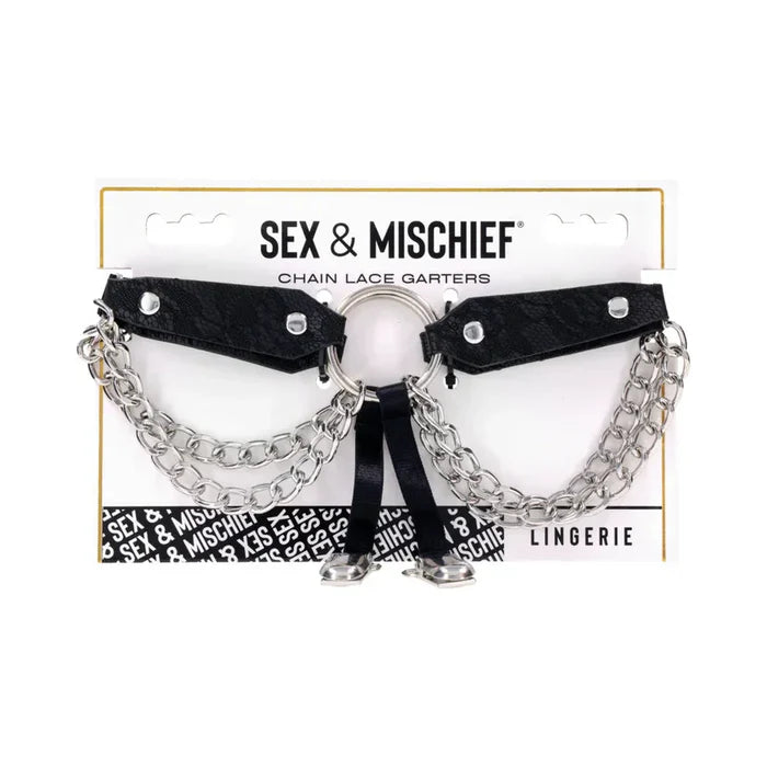 CHAIN LACE GARTERS