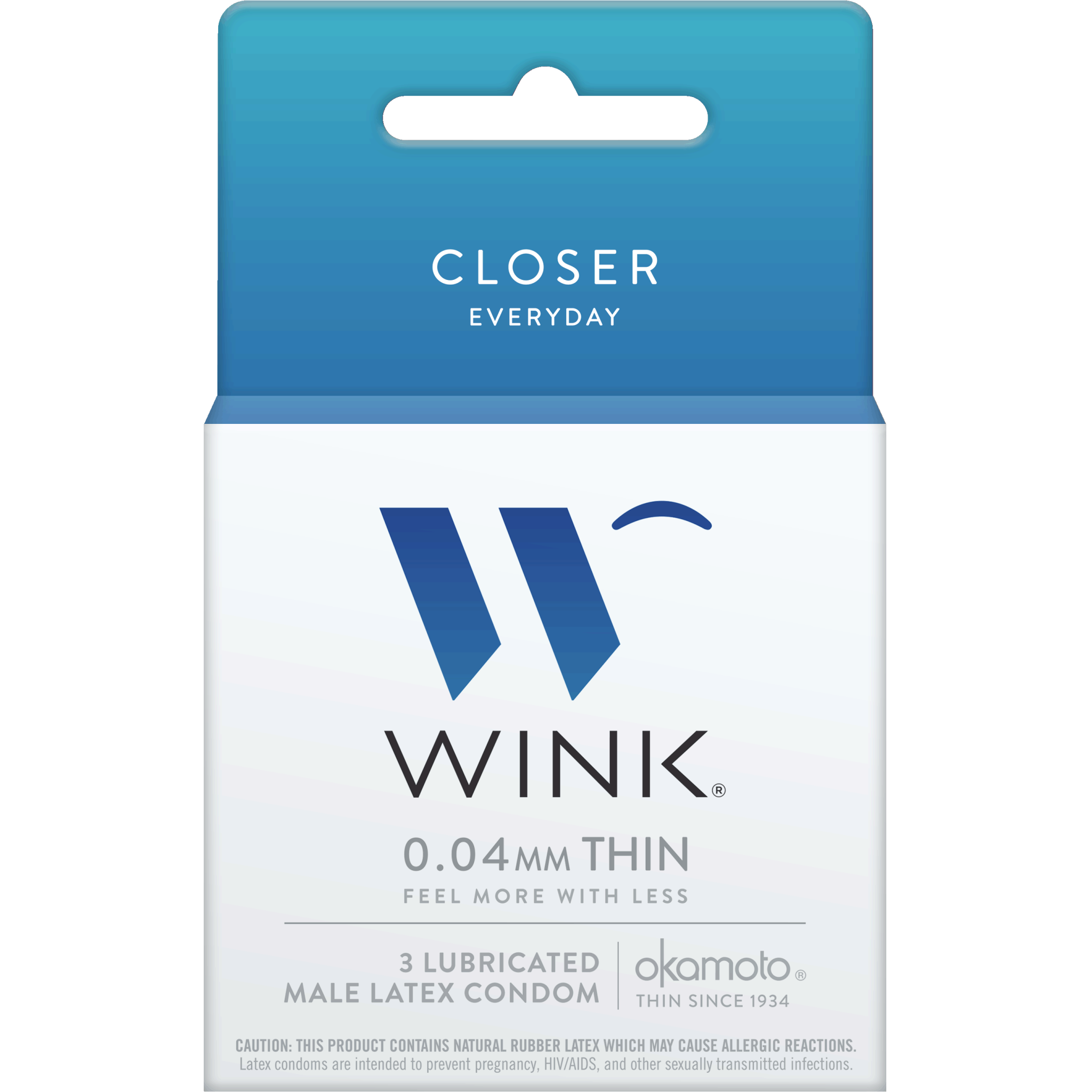 WINK CLOSER CONDOMS 3ct