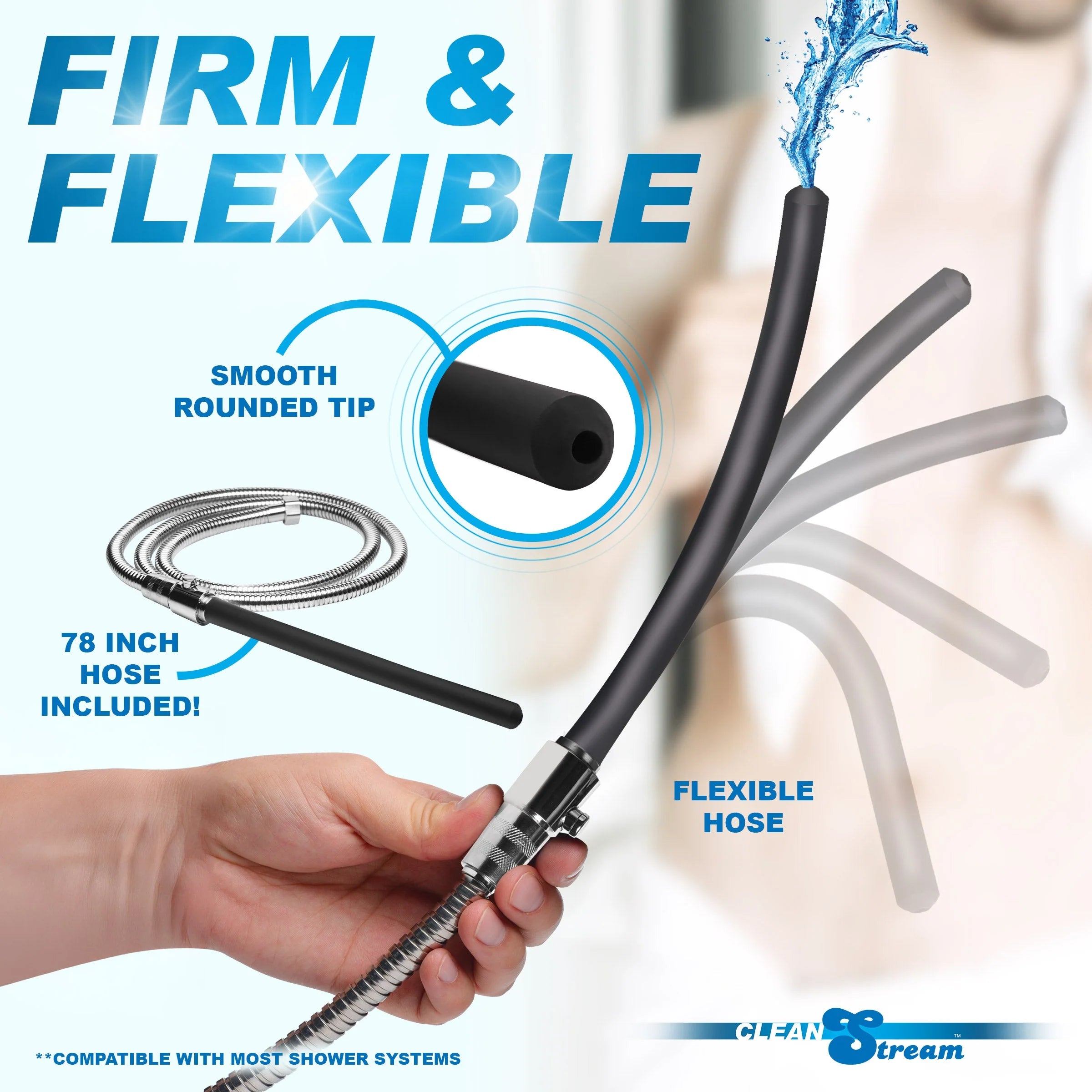EZ-FLOW SLCN SHOWER ENEMA SET