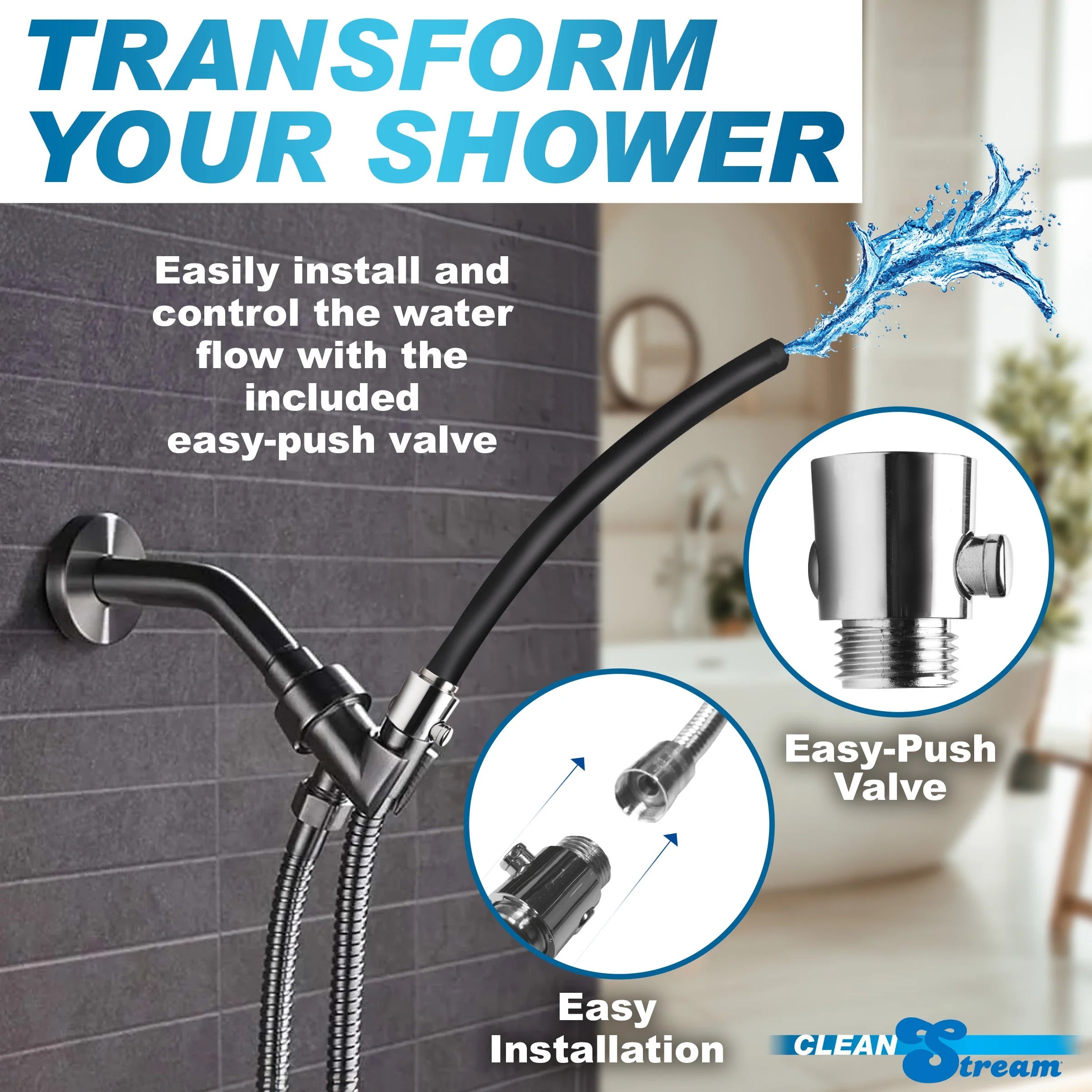 EZ-FLOW SLCN SHOWER ENEMA SET