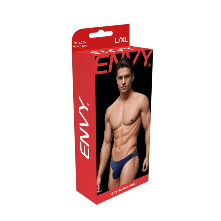 ENVY SEXY SLINKY BRIEF NVY ML